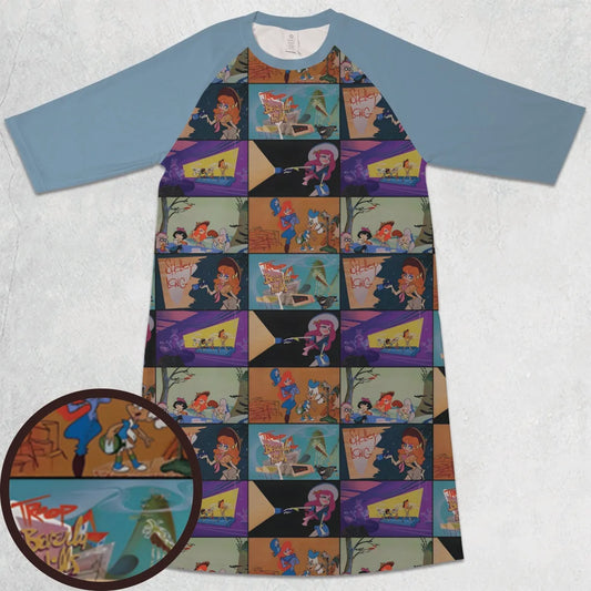3/4 Sleeve Raglan Dress - 4PX7CHXM