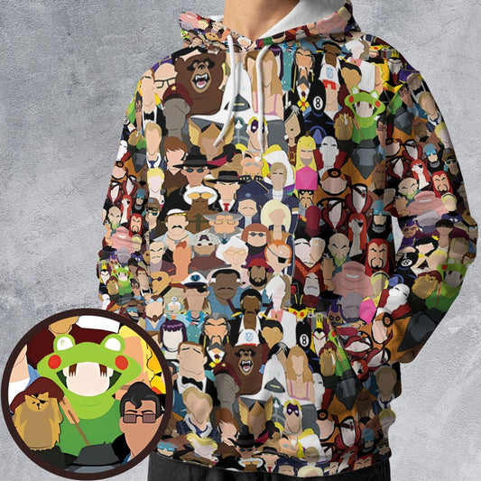 All-over Print Hoodie - 24ZX6Y95 -  - 1