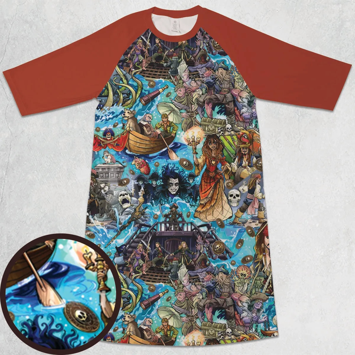 3/4 Sleeve Raglan Dress - KYUG61FM