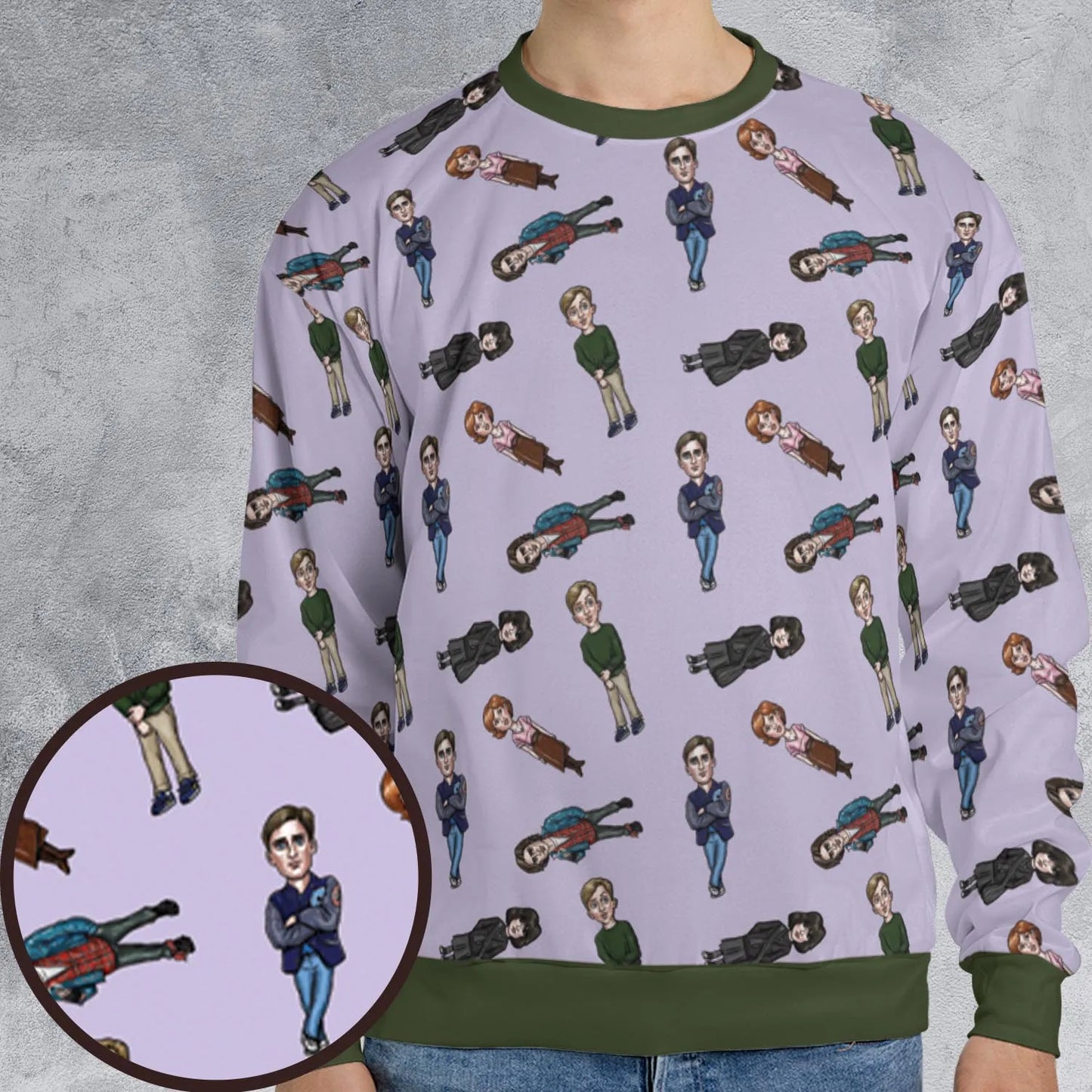 All-over Print Sweatshirt - KVMVU5GA