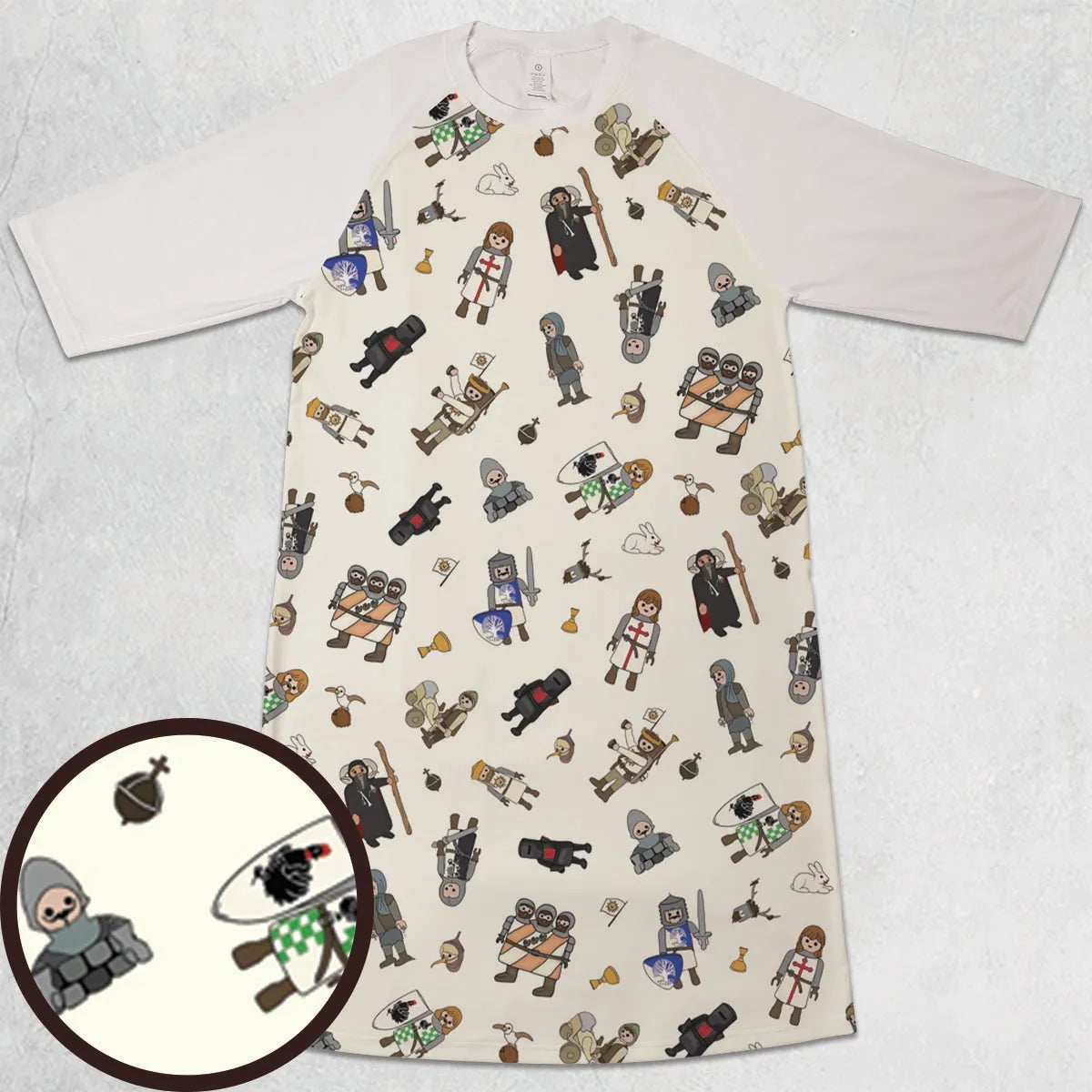3/4 Sleeve Raglan Dress - GTRJYLXJ