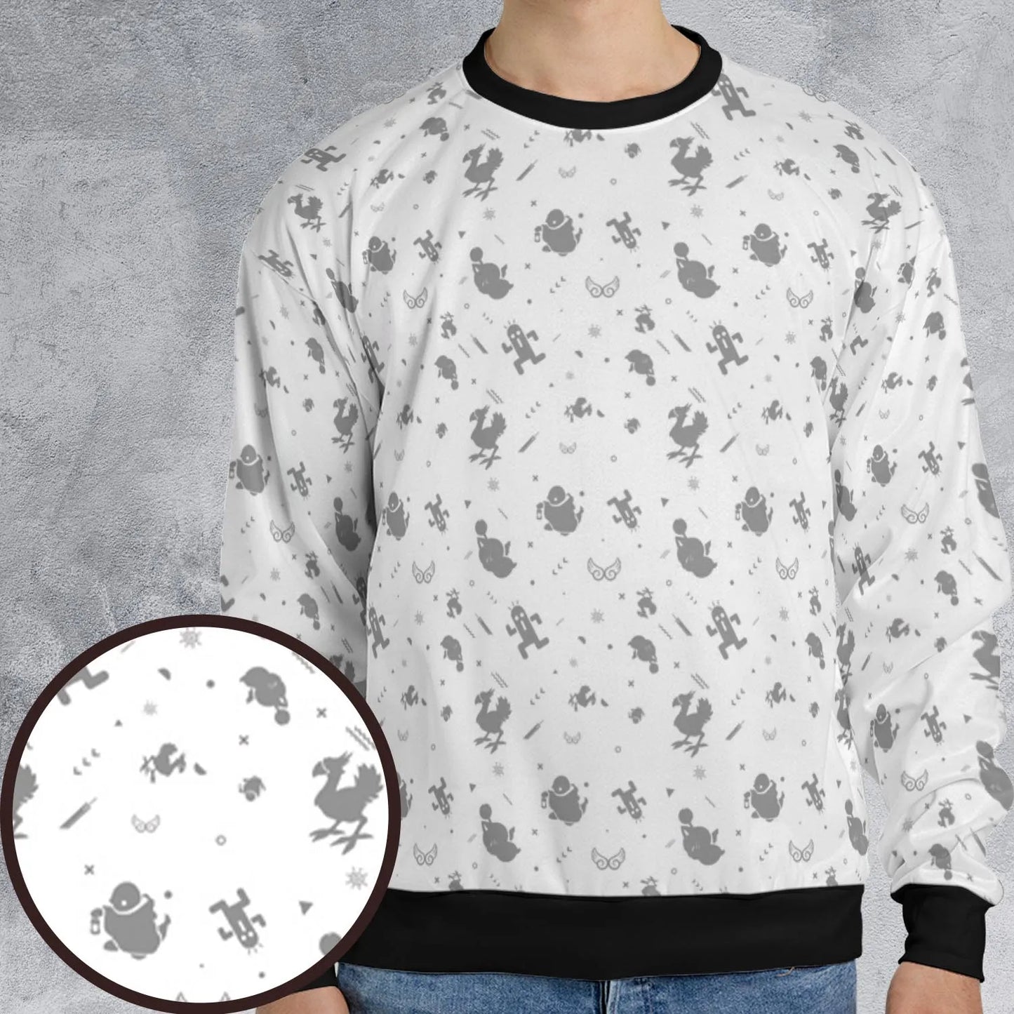 All-over Print Sweatshirt - D3BQKVB7