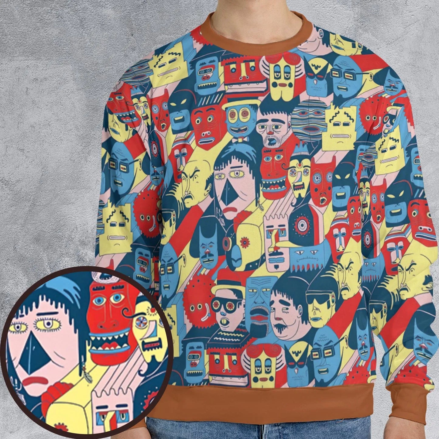 All-over Print Sweatshirt - 8X9YNGXD