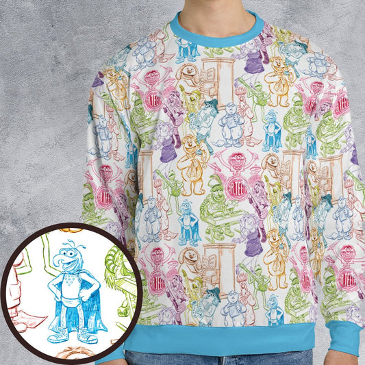 All-over Print Sweatshirt - TKM7EMM7 -  - 1