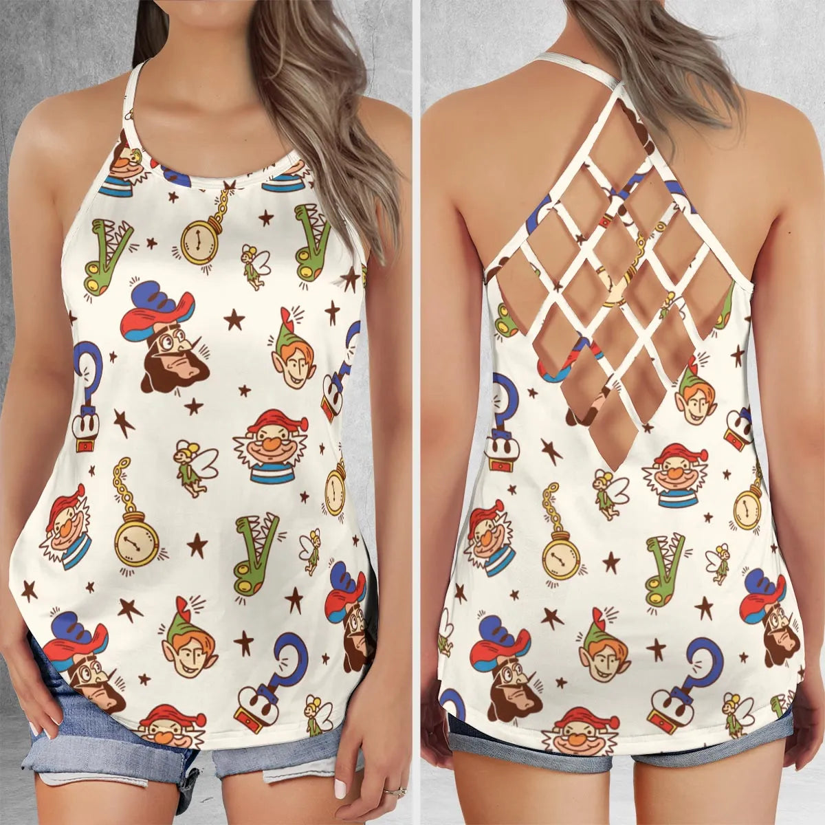 Criss Cross Tank Top - ZXWU32YR