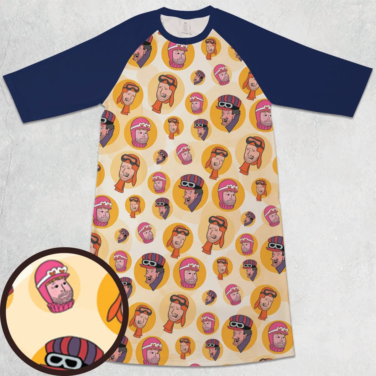 3/4 Sleeve Raglan Dress - L8HZDHYY