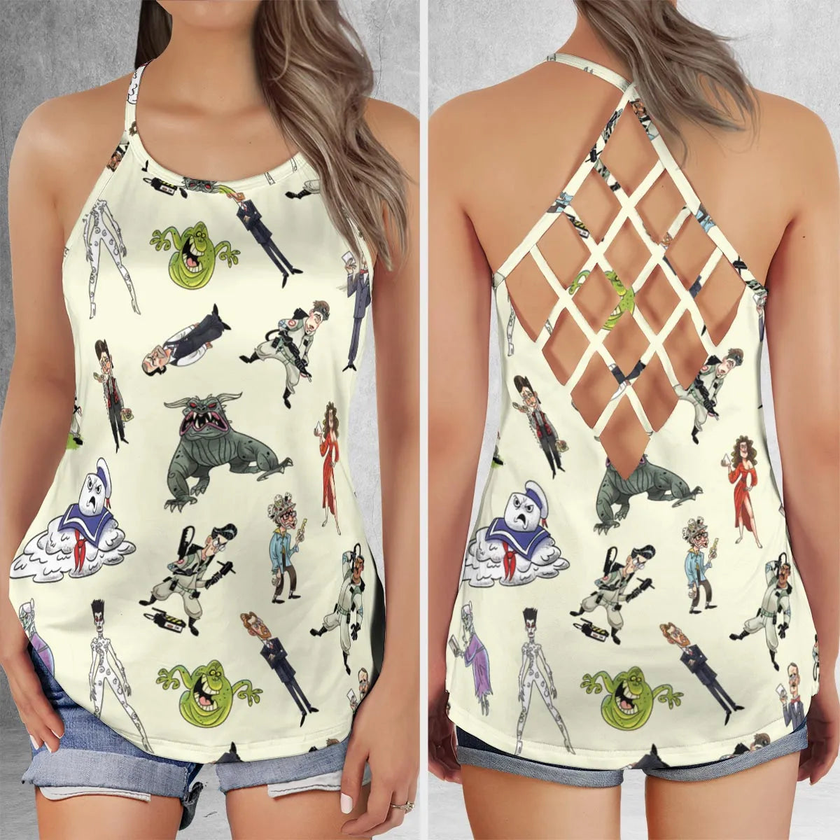Criss Cross Tank Top - REKRBYVJ