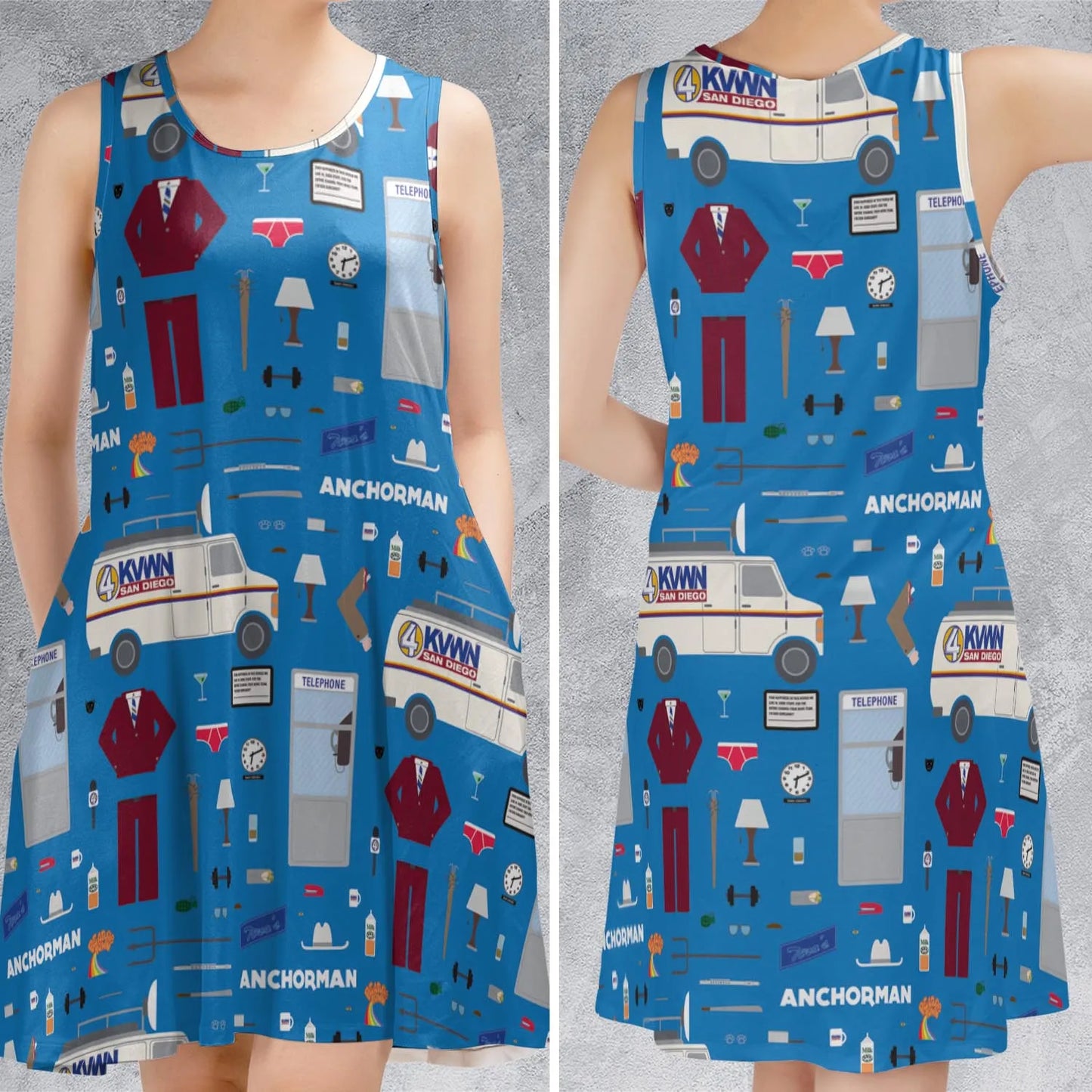 Sleeveless Dress - HFXKZNPV