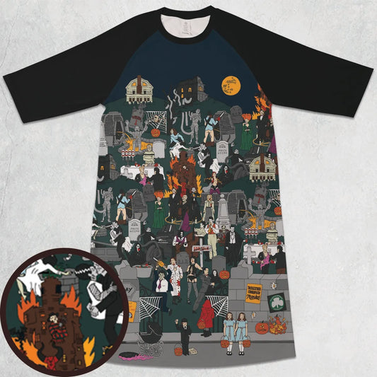 3/4 Sleeve Raglan Dress - 6TCT5RHW