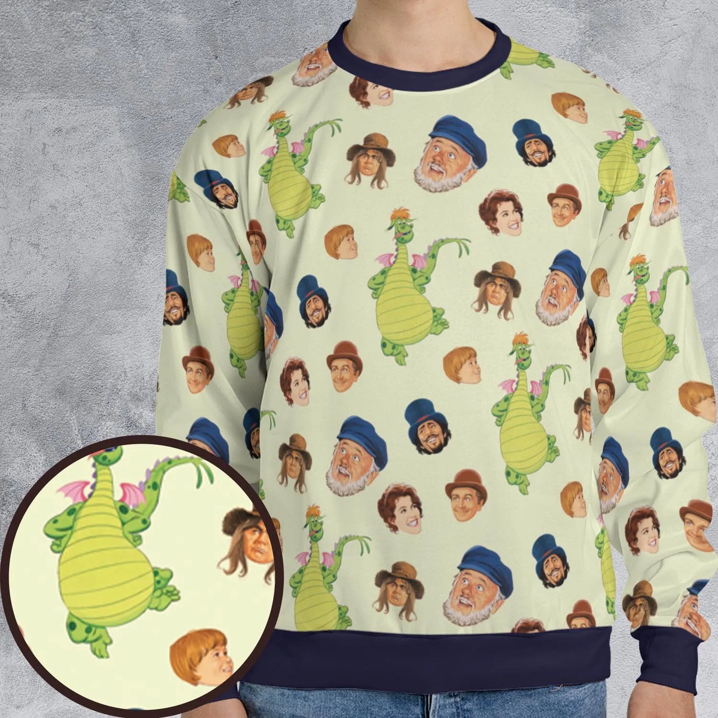 All-over Print Sweatshirt - WKJFCLAG