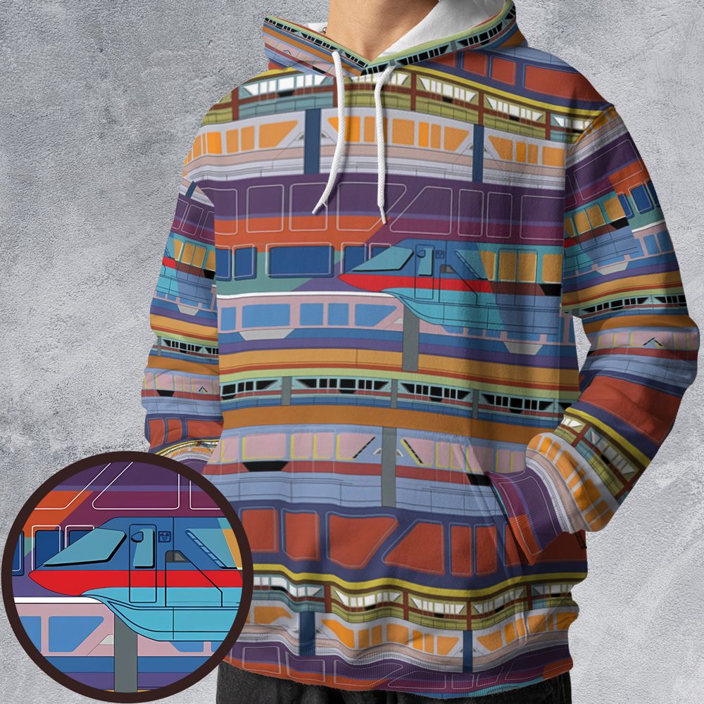 All-over Print Hoodie - YUXFVWEV -  - 1