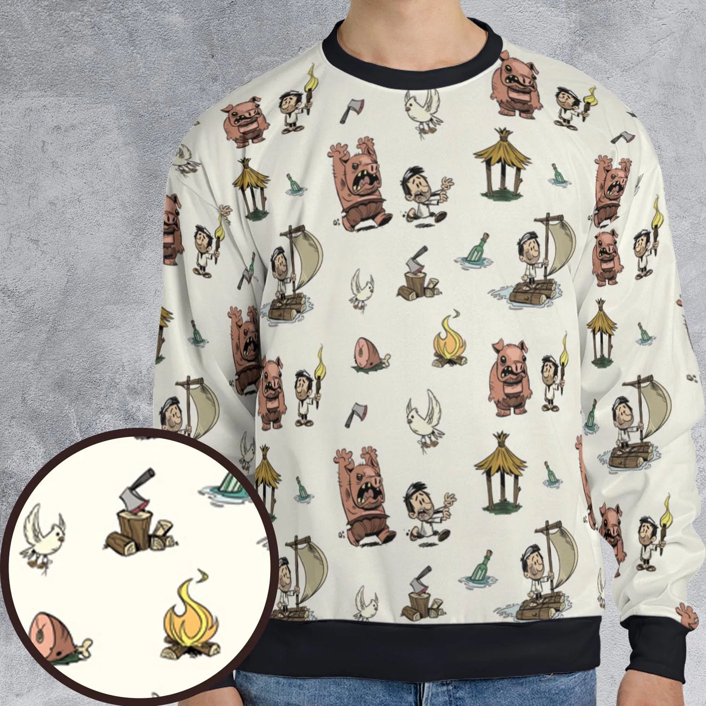 All-over Print Sweatshirt - 3CV39N7L