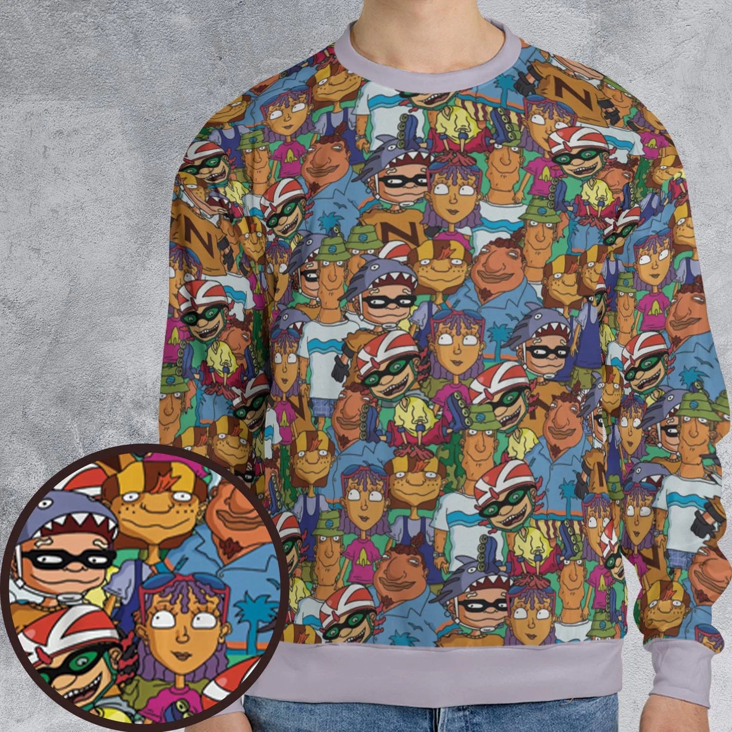All-over Print Sweatshirt - 8RVBBD16