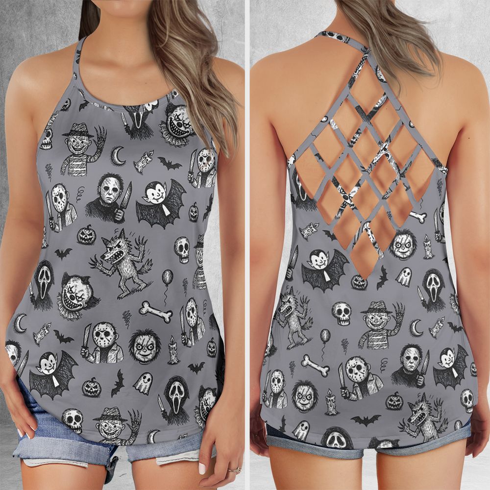 Criss Cross Tank Top - VYAKVWMT -  - 1
