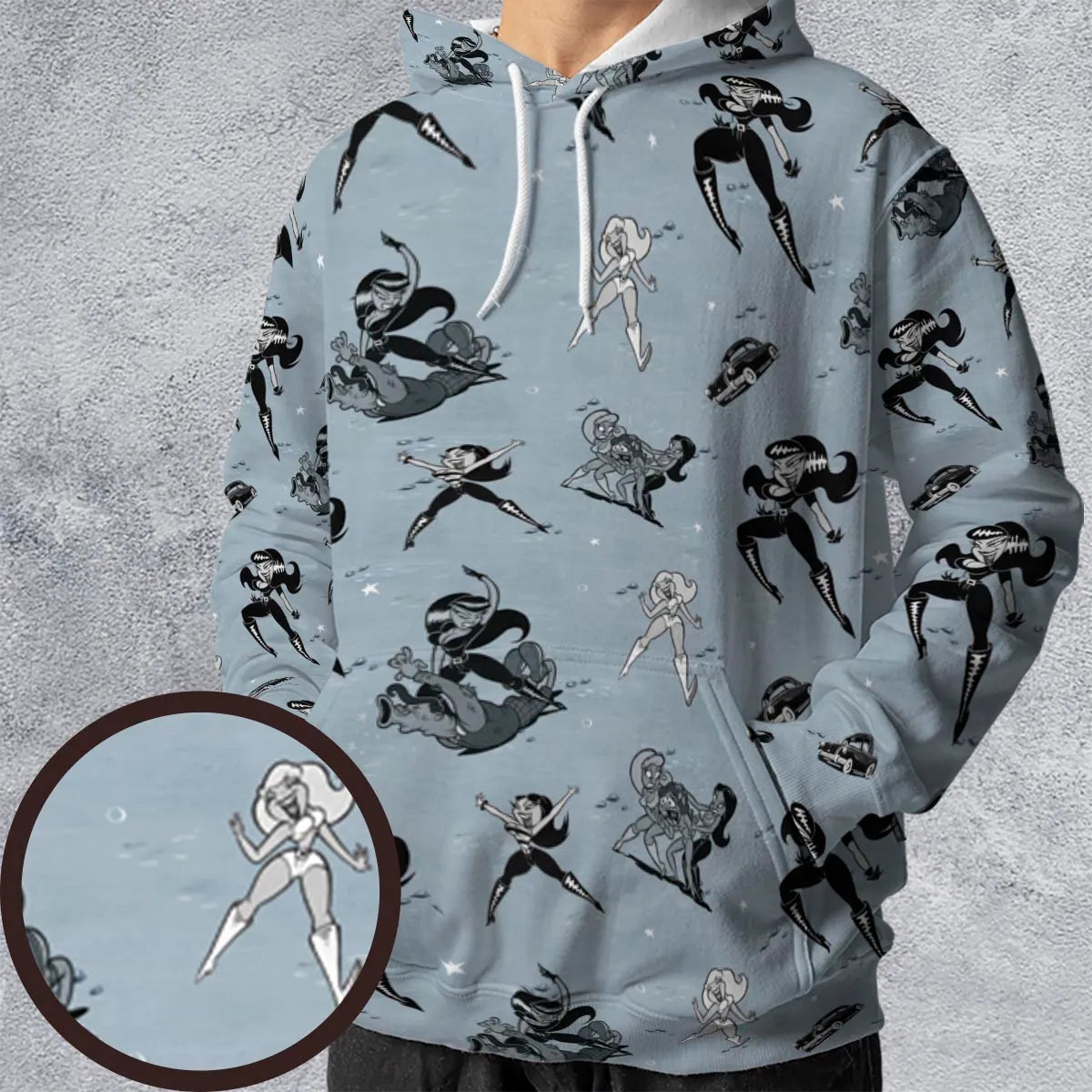 All-over Print Hoodie - J8LAX66C