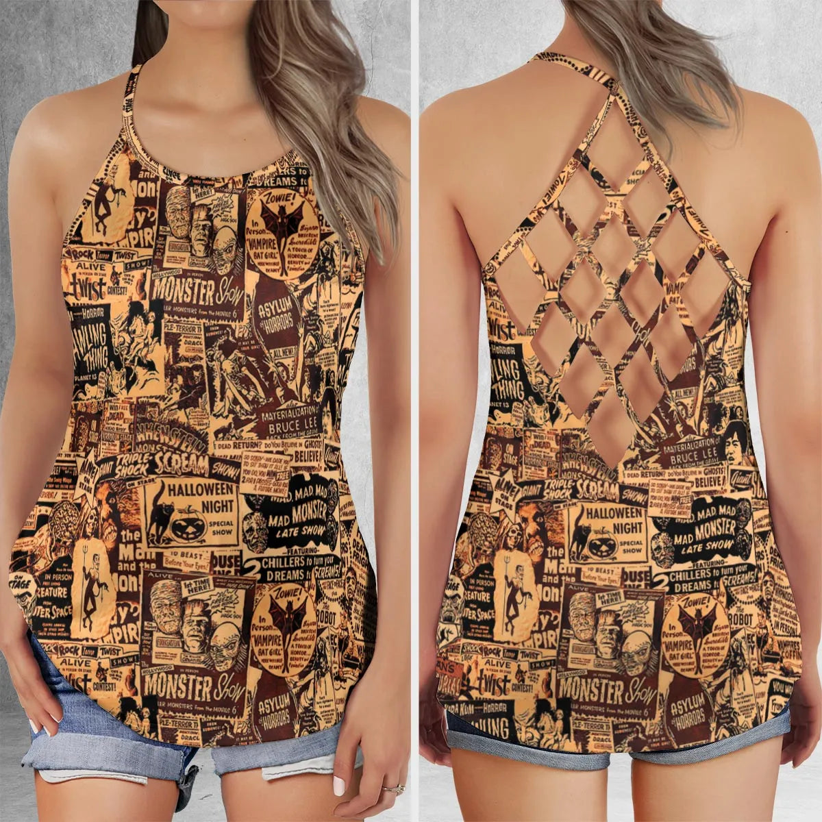 Criss Cross Tank Top - 63A97RVF