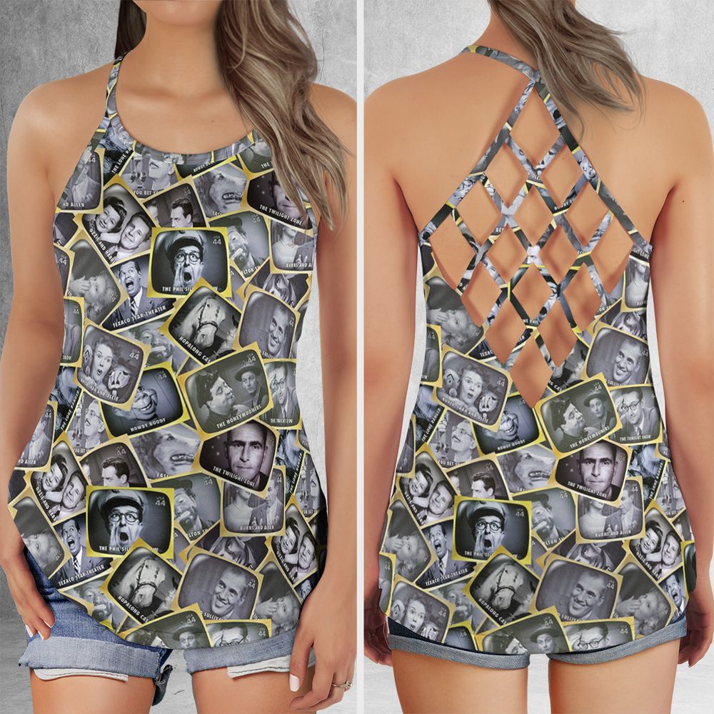 Criss Cross Tank Top - T8TGTUNX -  - 1