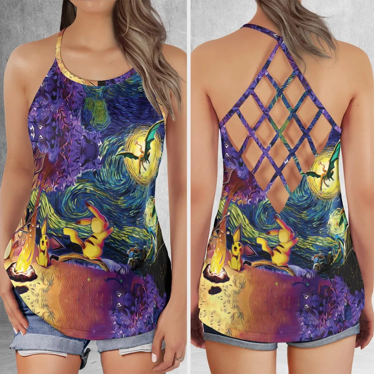 Criss Cross Tank Top - ETPMFU5B