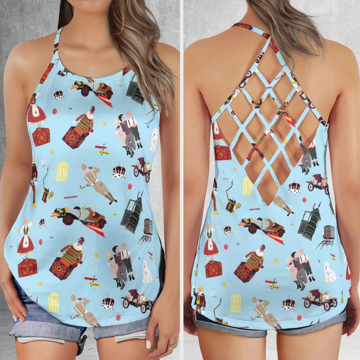 Criss Cross Tank Top - 9YGD3ECD