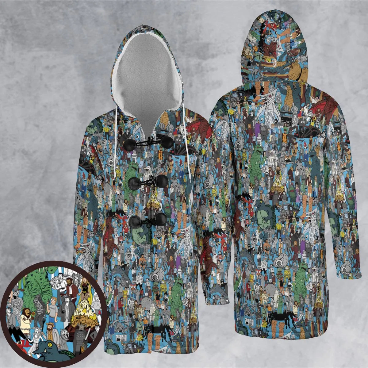 Hooded Cloak Coat - 73BZ4FG1