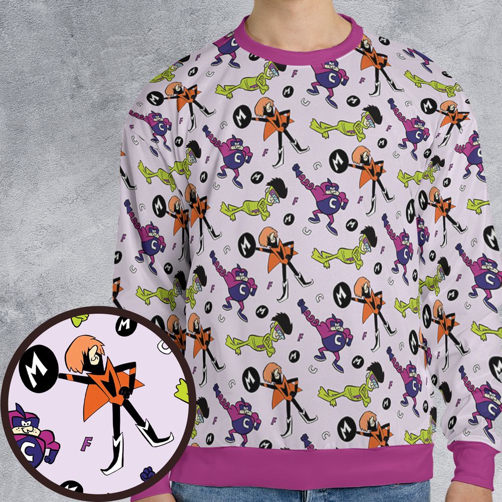 All-over Print Sweatshirt - 96K7J8AS -  - 1