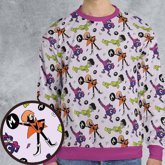 All-over Print Sweatshirt - 96K7J8AS -  - 1