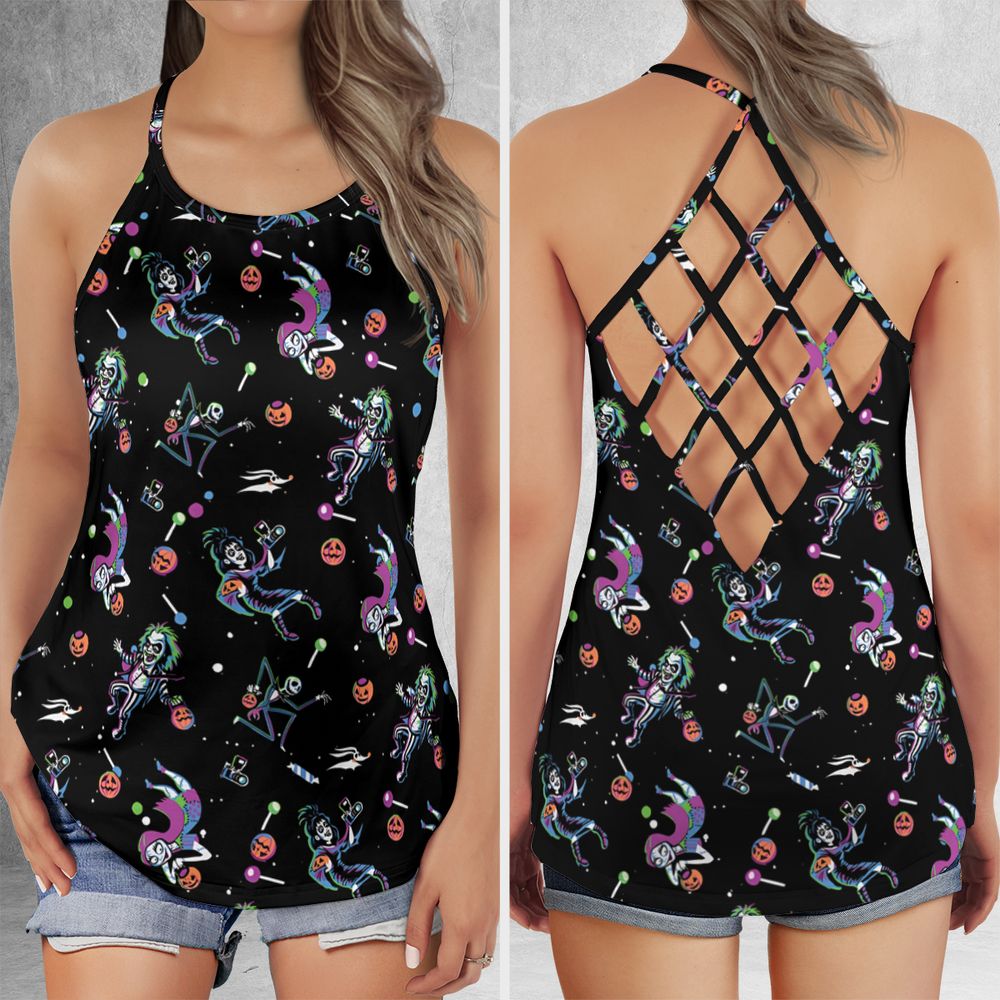 Criss Cross Tank Top - SKLG6QYZ -  - 1