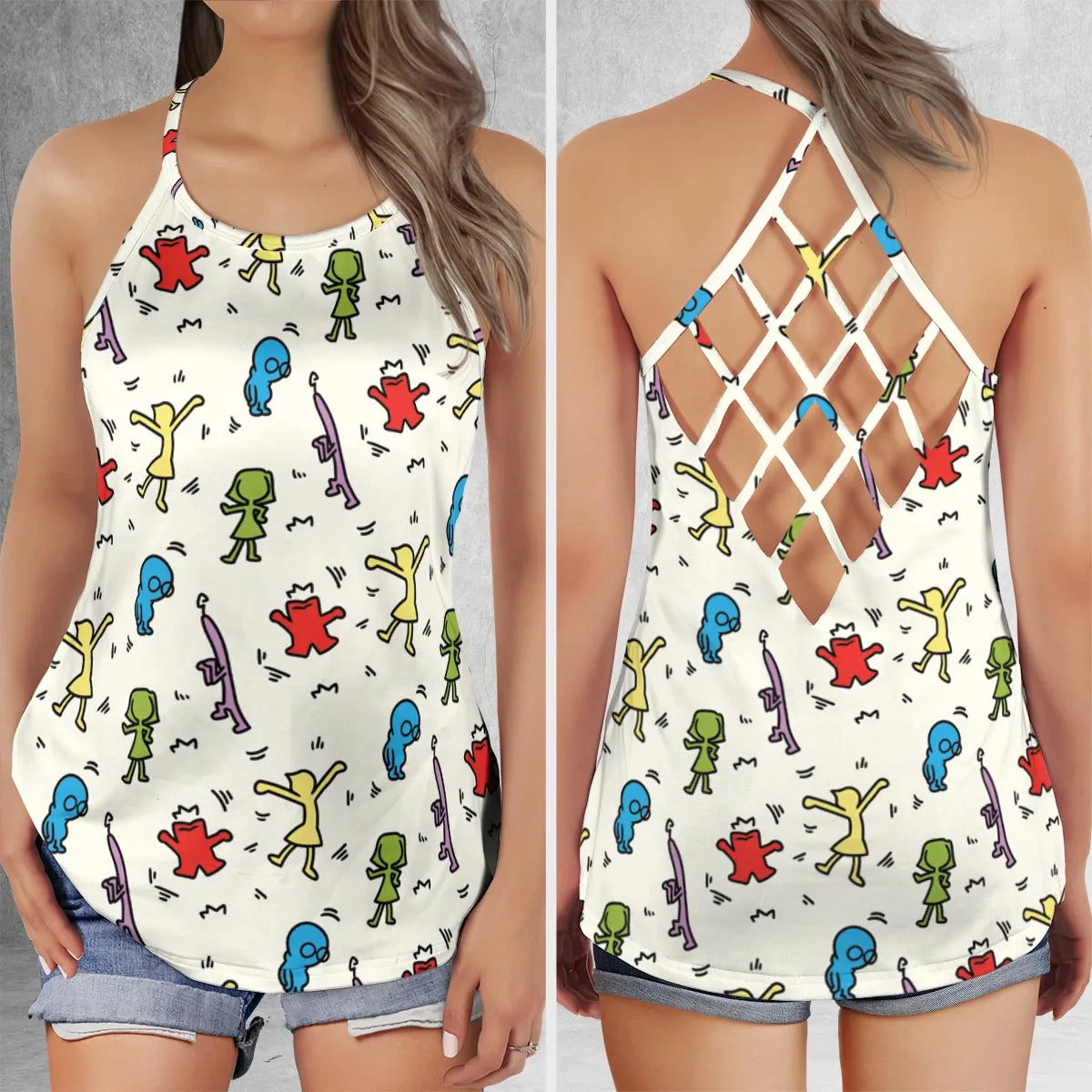 Criss Cross Tank Top - A554UU7U