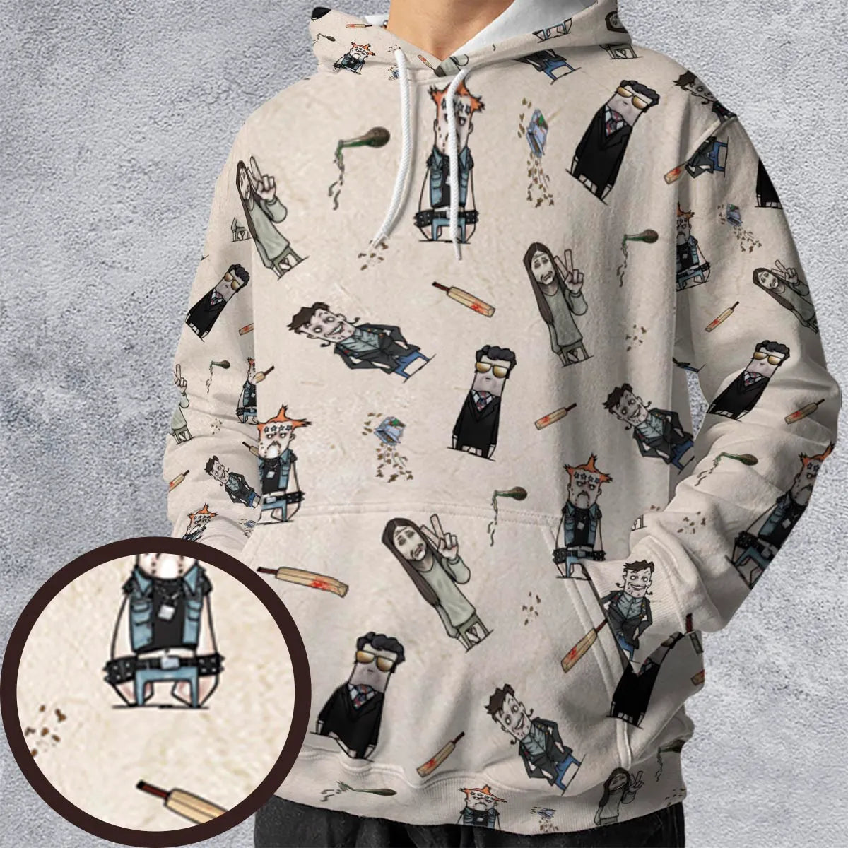 All-over Print Hoodie - D3D1DPRL