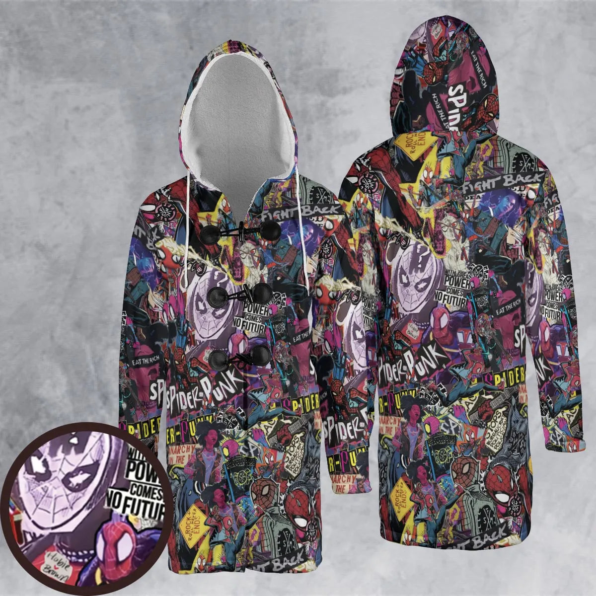 Hooded Cloak Coat - 4G24T1HL
