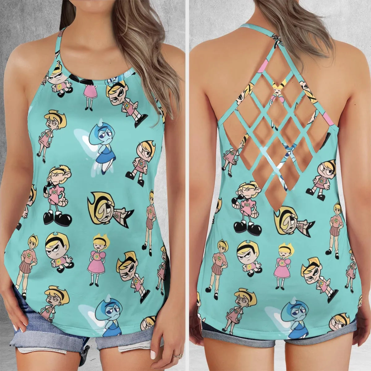 Criss Cross Tank Top - Q8H82CGT