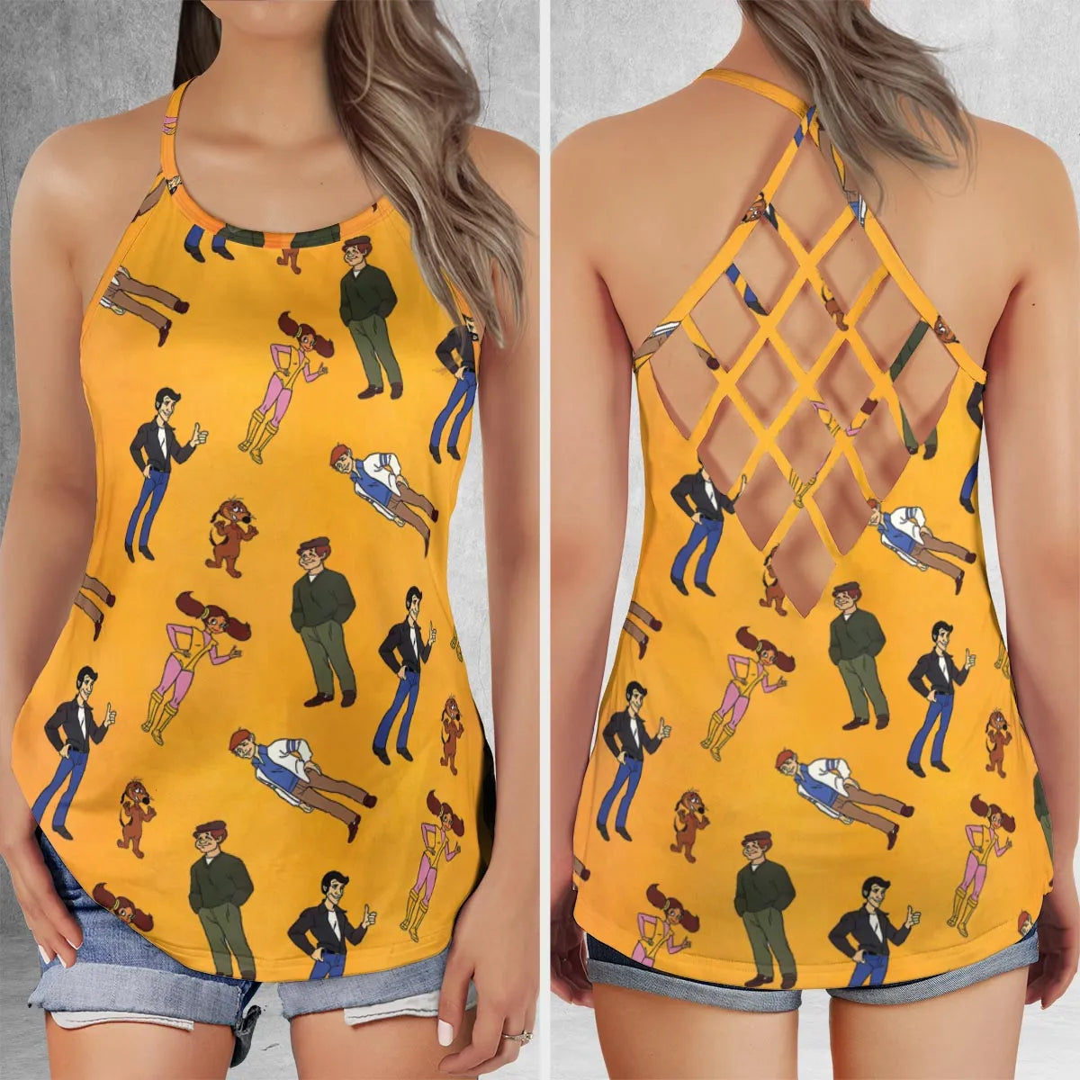 Criss Cross Tank Top - QLZ7B234
