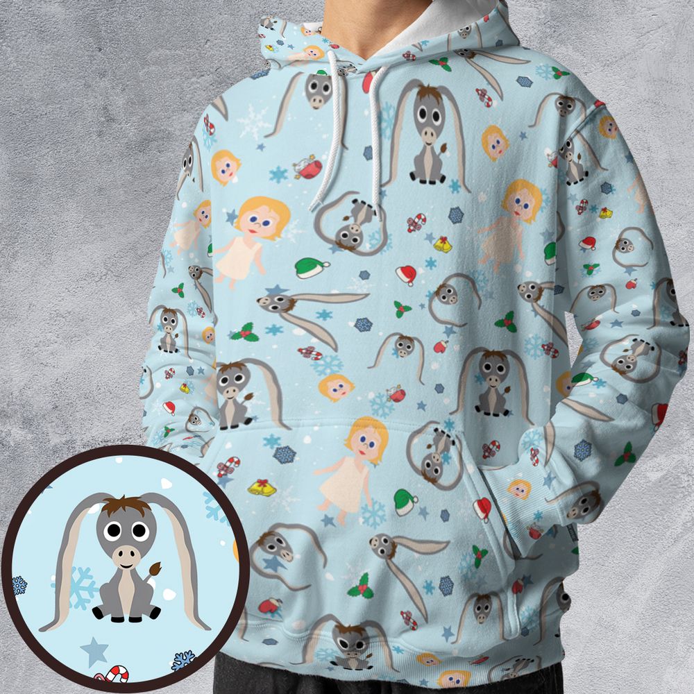 All-over Print Hoodie - 54DXU2TM -  - 1