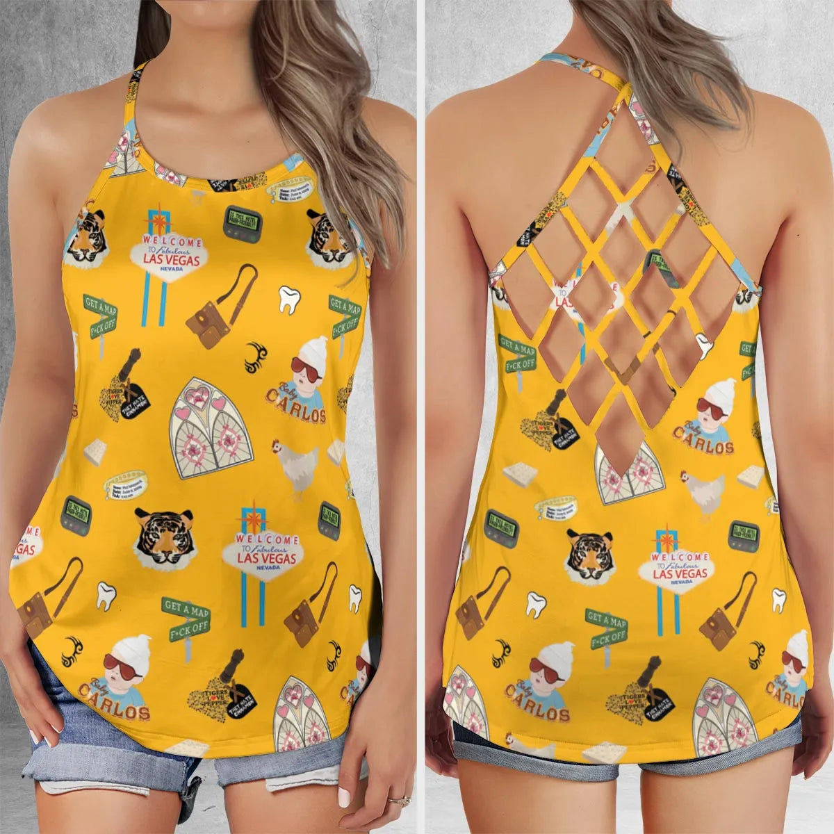 Criss Cross Tank Top - J2TDHXAW