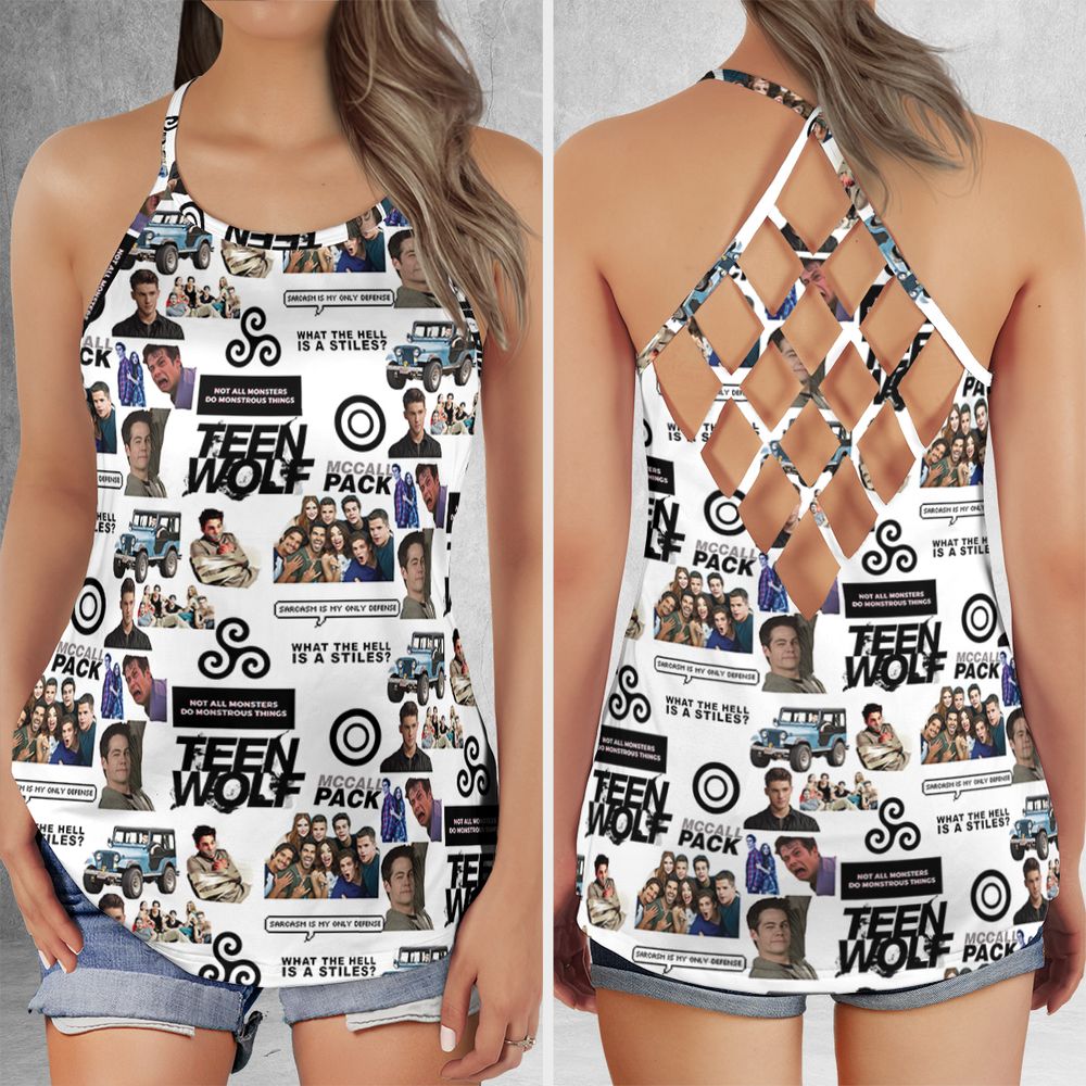 Criss Cross Tank Top - JT6B6CP2 -  - 1