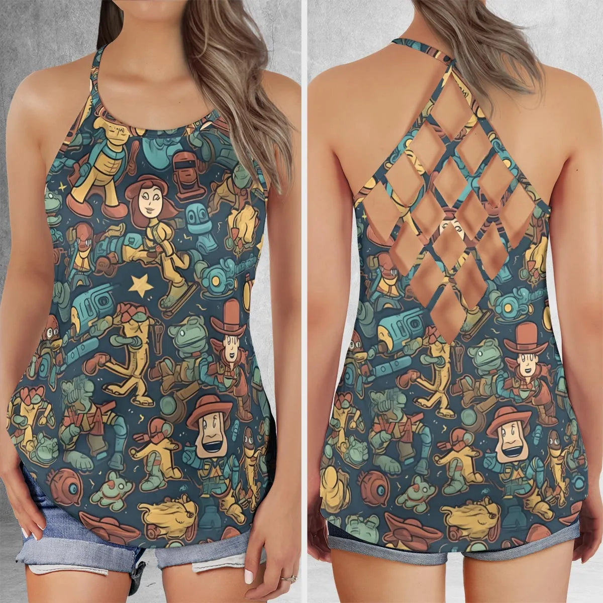 Criss Cross Tank Top - FZXZ2HGK