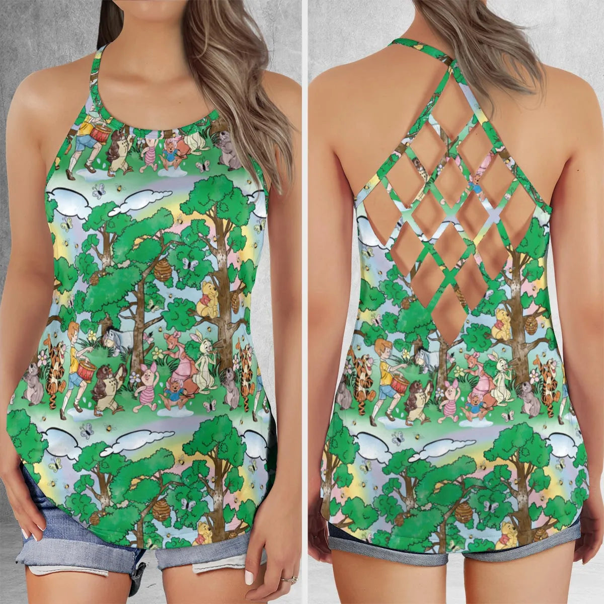 Criss Cross Tank Top - RKRMPL7Y