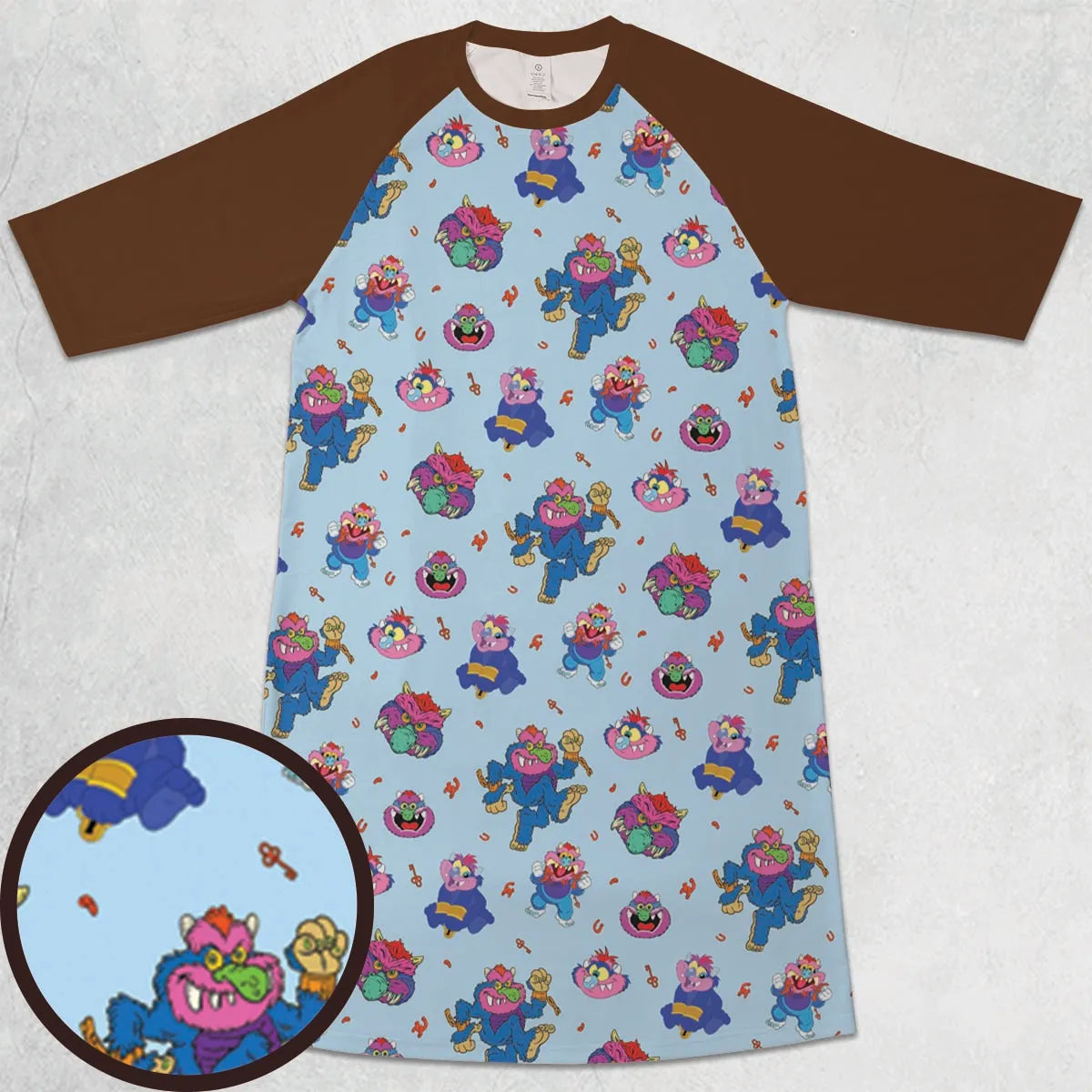 3/4 Sleeve Raglan Dress - 2KZQGCZX