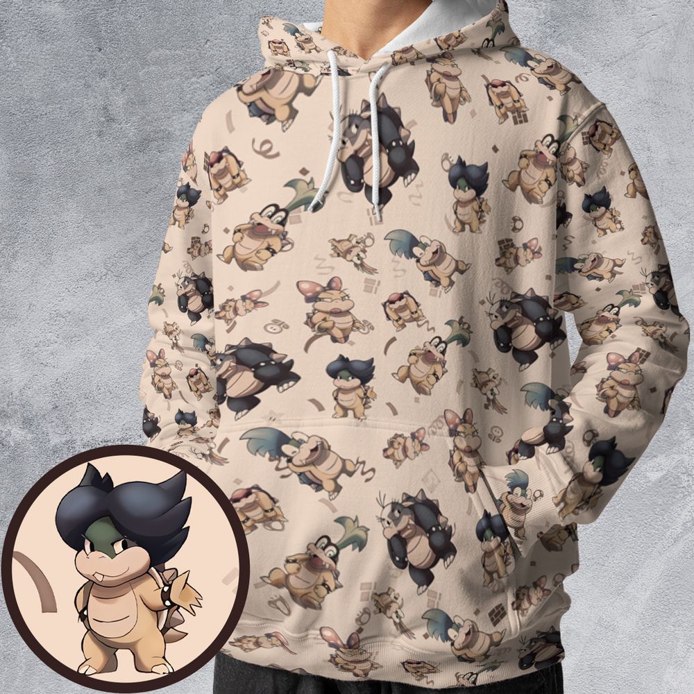 All-over Print Hoodie - QPE6RNFT -  - 1