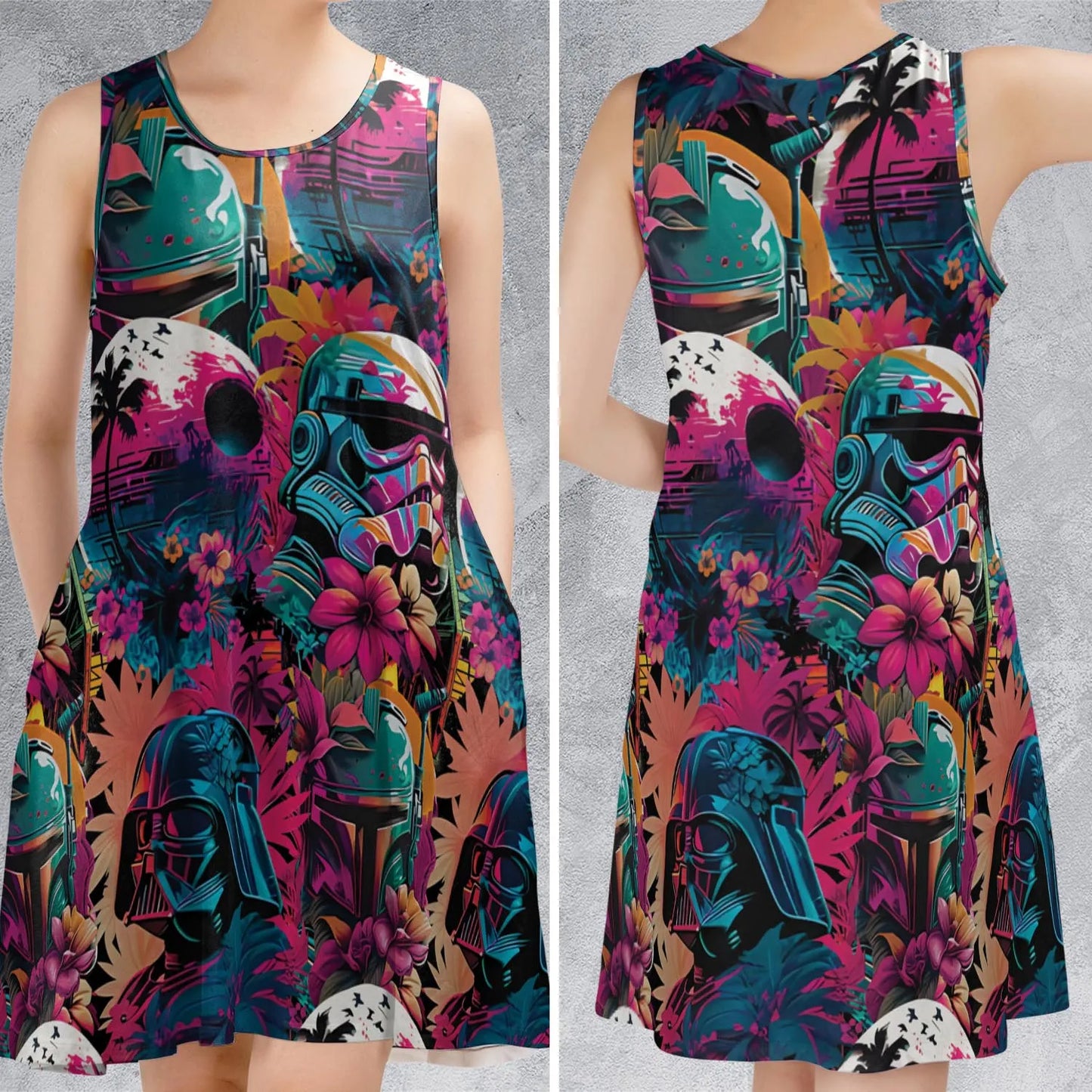 Sleeveless Dress - H3H46DKG