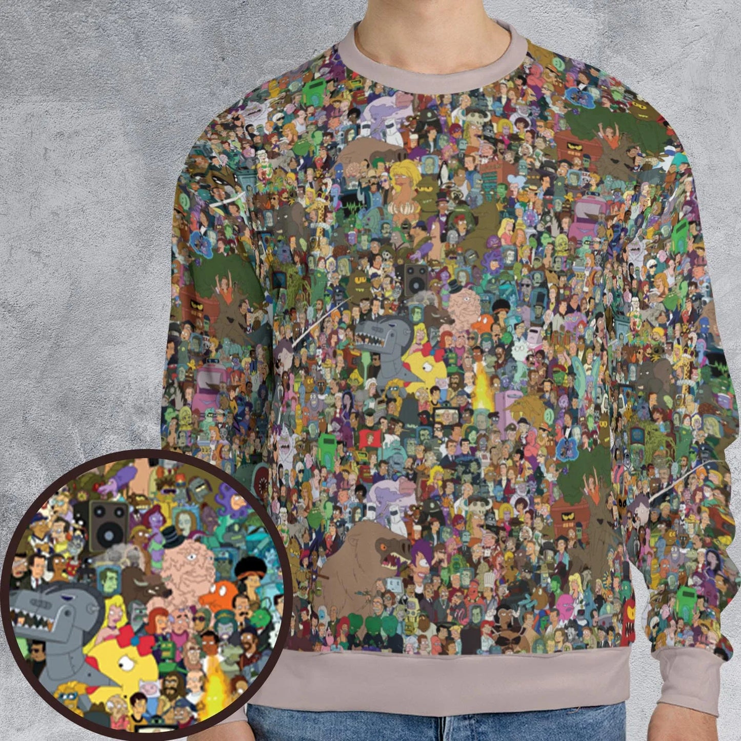 All-over Print Sweatshirt - SUJ8AZSL