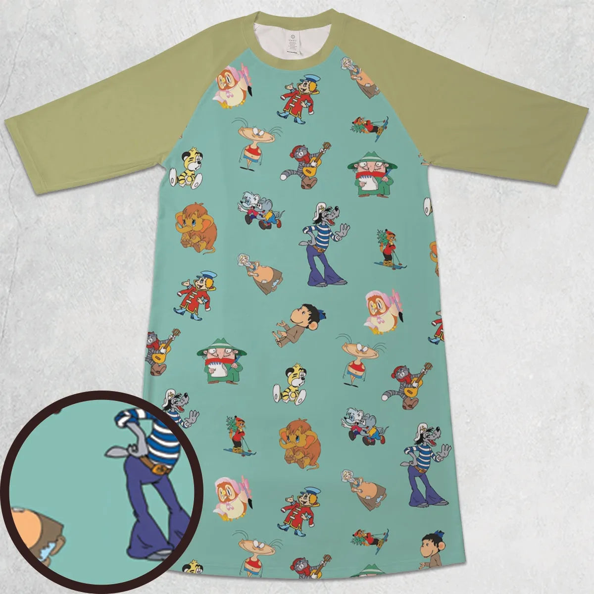 3/4 Sleeve Raglan Dress - G1NVDFDX