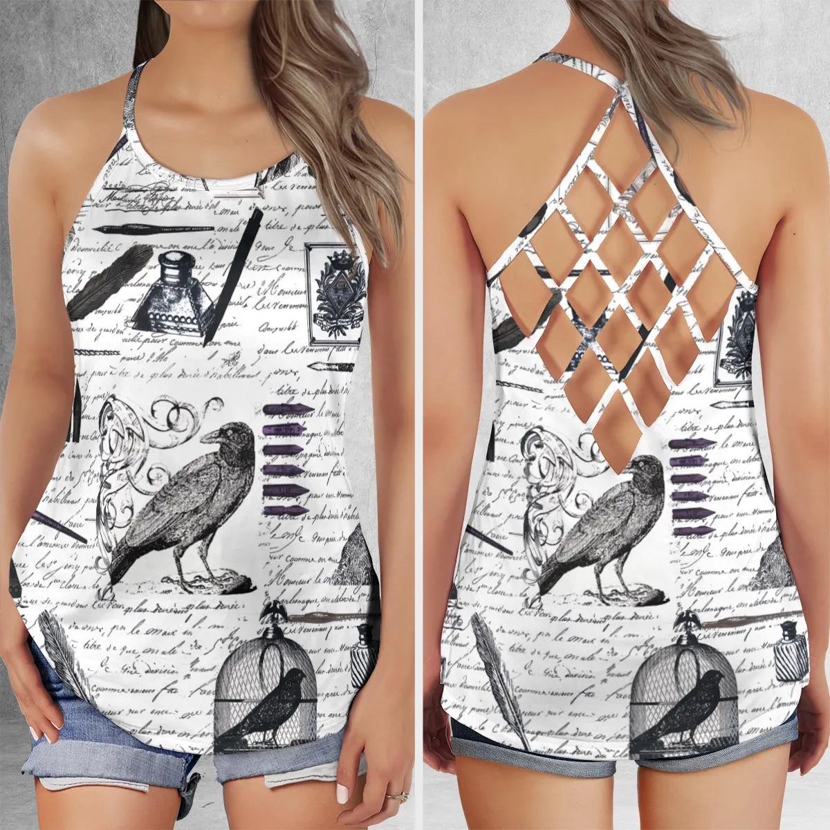 Criss Cross Tank Top - 1VHSHL87