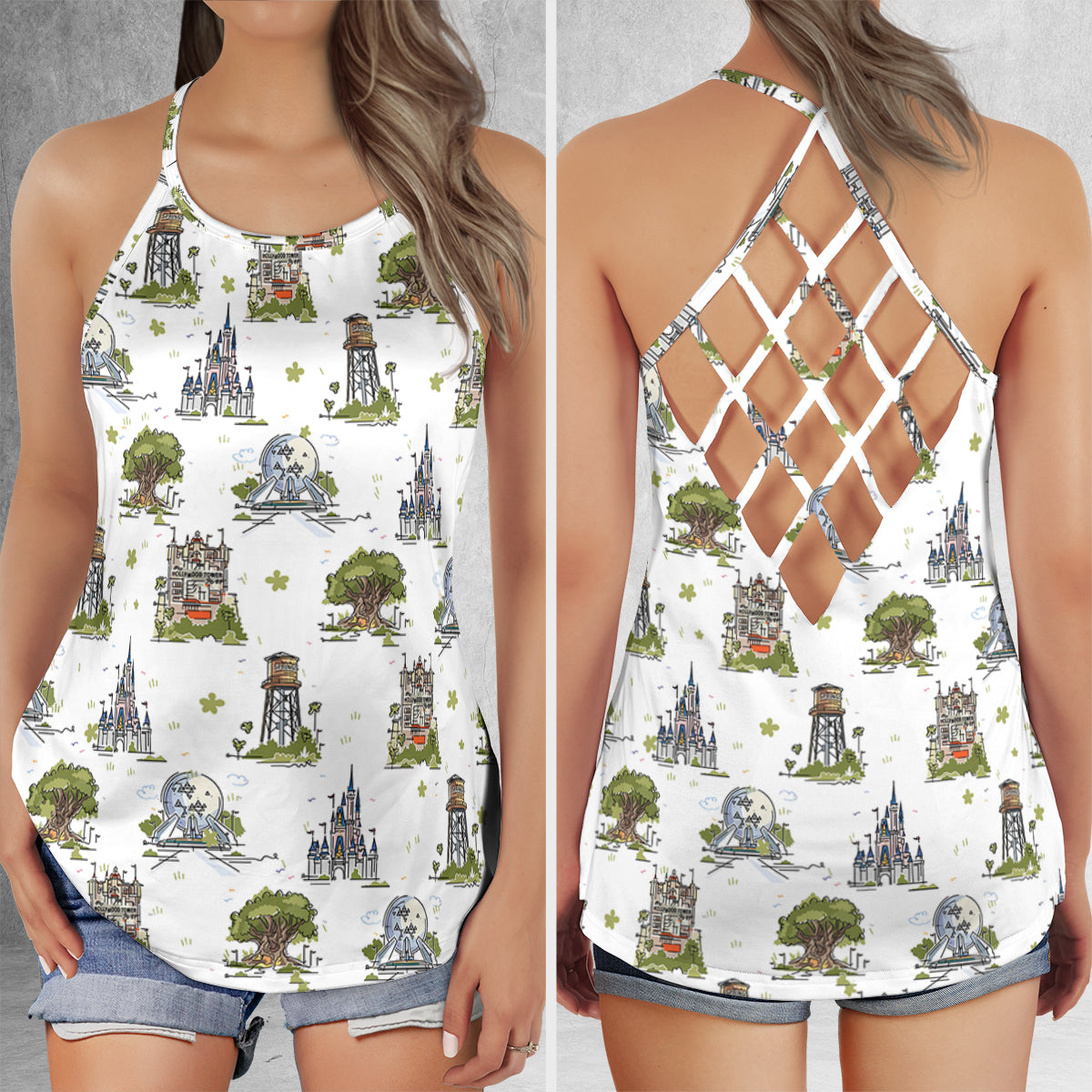 Criss Cross Tank Top - M6KTQFWB