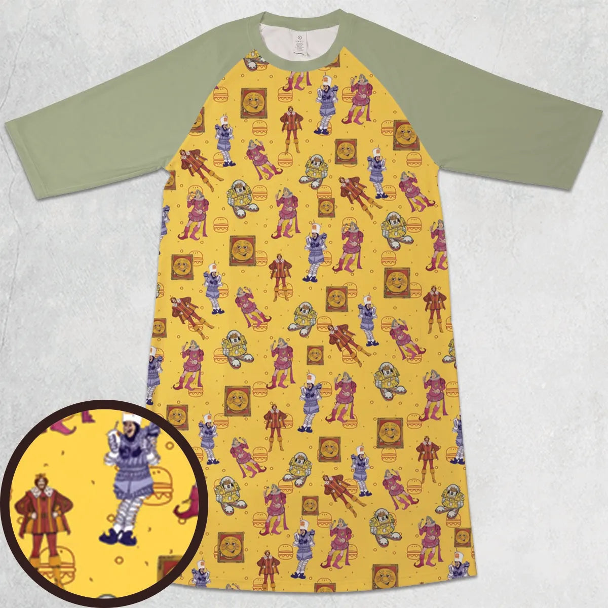 3/4 Sleeve Raglan Dress - F6KBCFYL