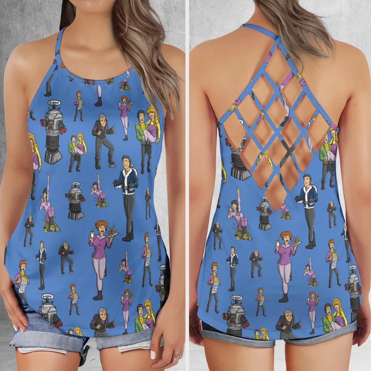 Criss Cross Tank Top - 9S5YE1G8