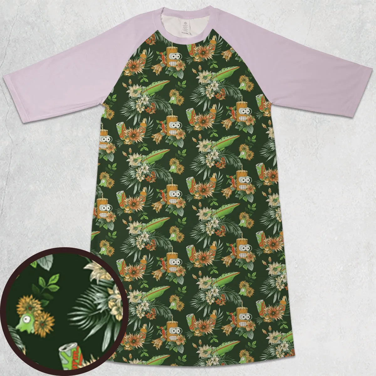 3/4 Sleeve Raglan Dress - VGS5Z8V8