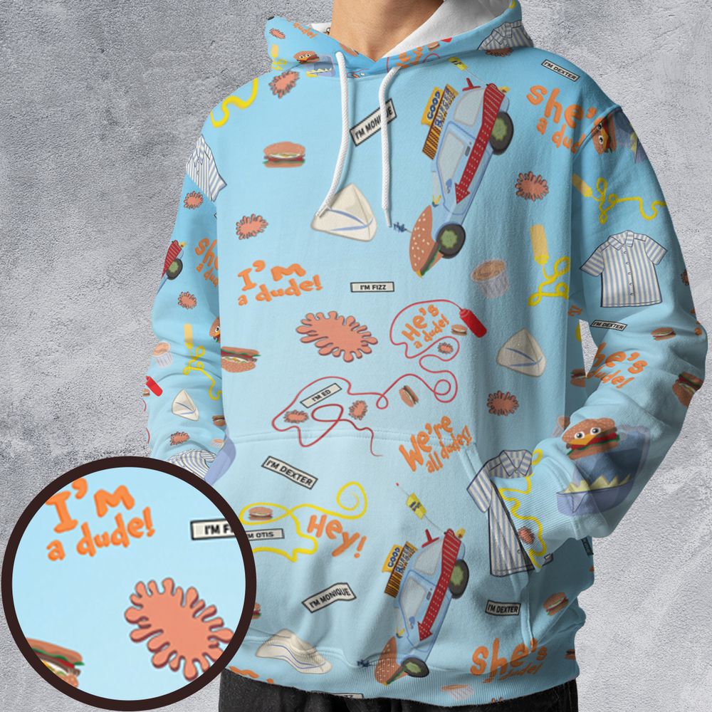 All-over Print Hoodie - 56TEGQ69 -  - 1