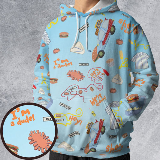 All-over Print Hoodie - 56TEGQ69 -  - 1