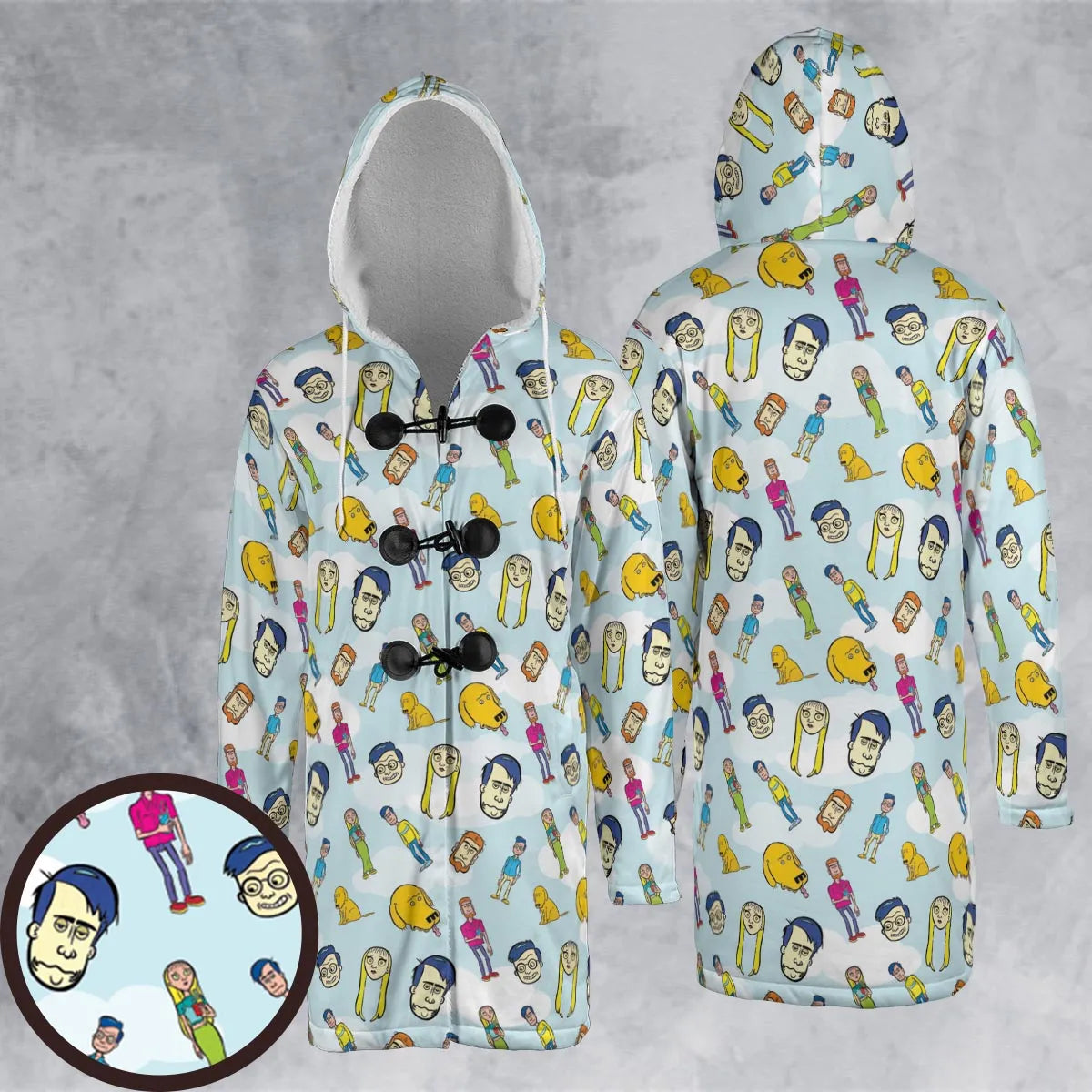 Hooded Cloak Coat - HEB16TNT